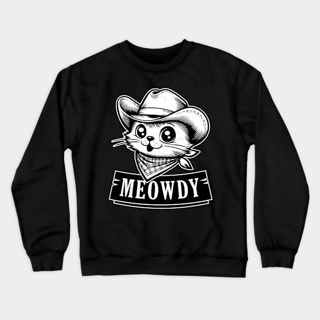 Meowdy Crewneck Sweatshirt by zoljo
